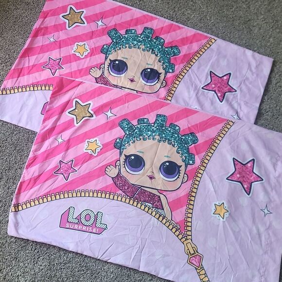 Like New! Pair of L.O.L. Surprise Doll Pillowcases - Picture 2 of 5